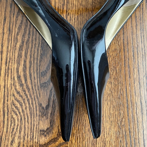 Nine West Patent Stiletto Heels - Black -  Sz 6 - Picture 12 of 16